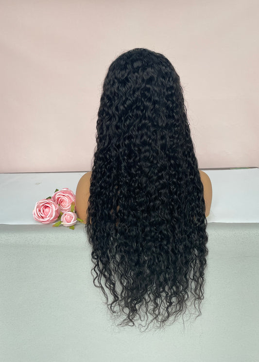 Water Wave Transparent Lace Frontal Wig